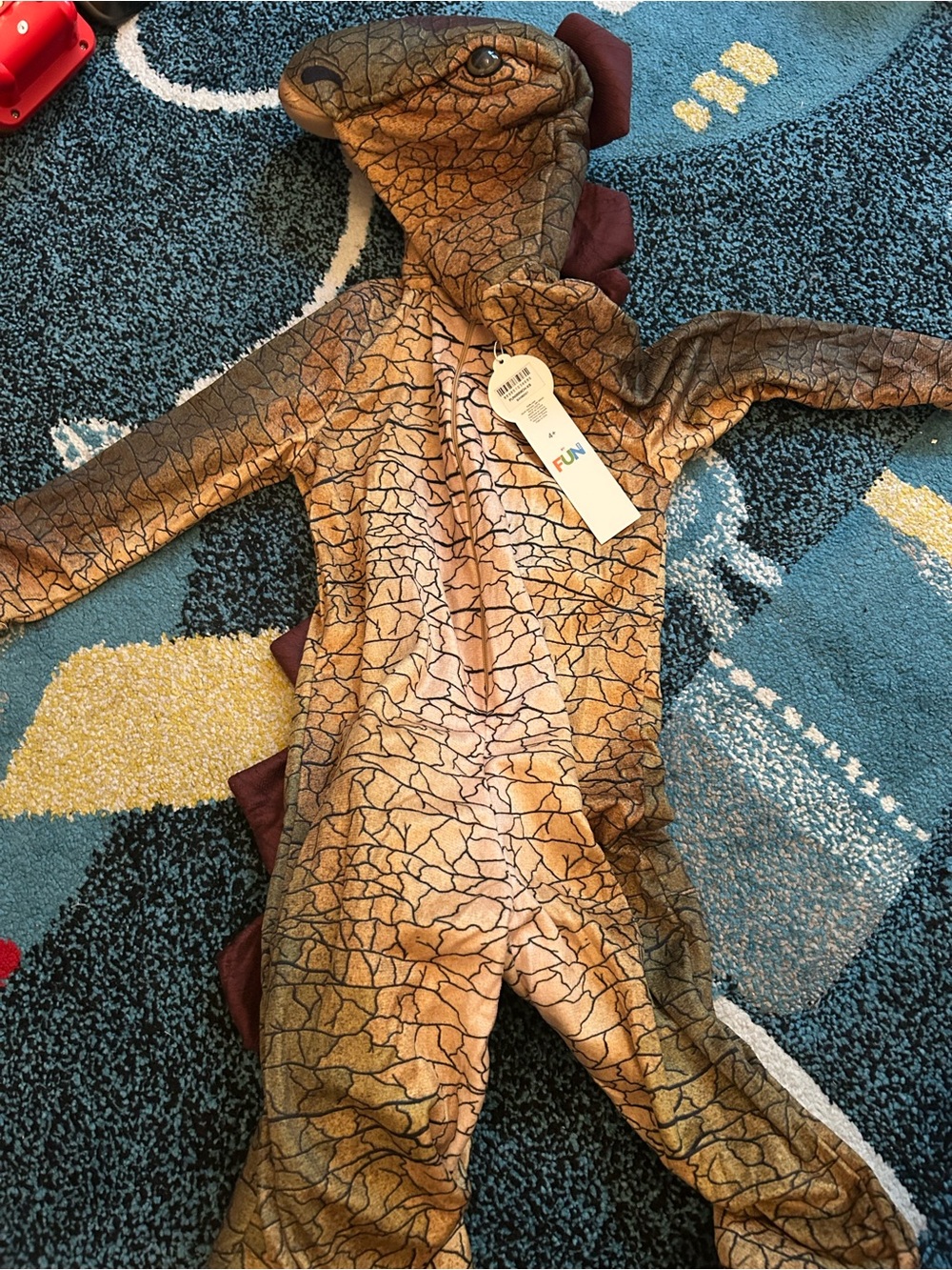 Kids Brown Dinosaur Costume with Hood - FUN Brand